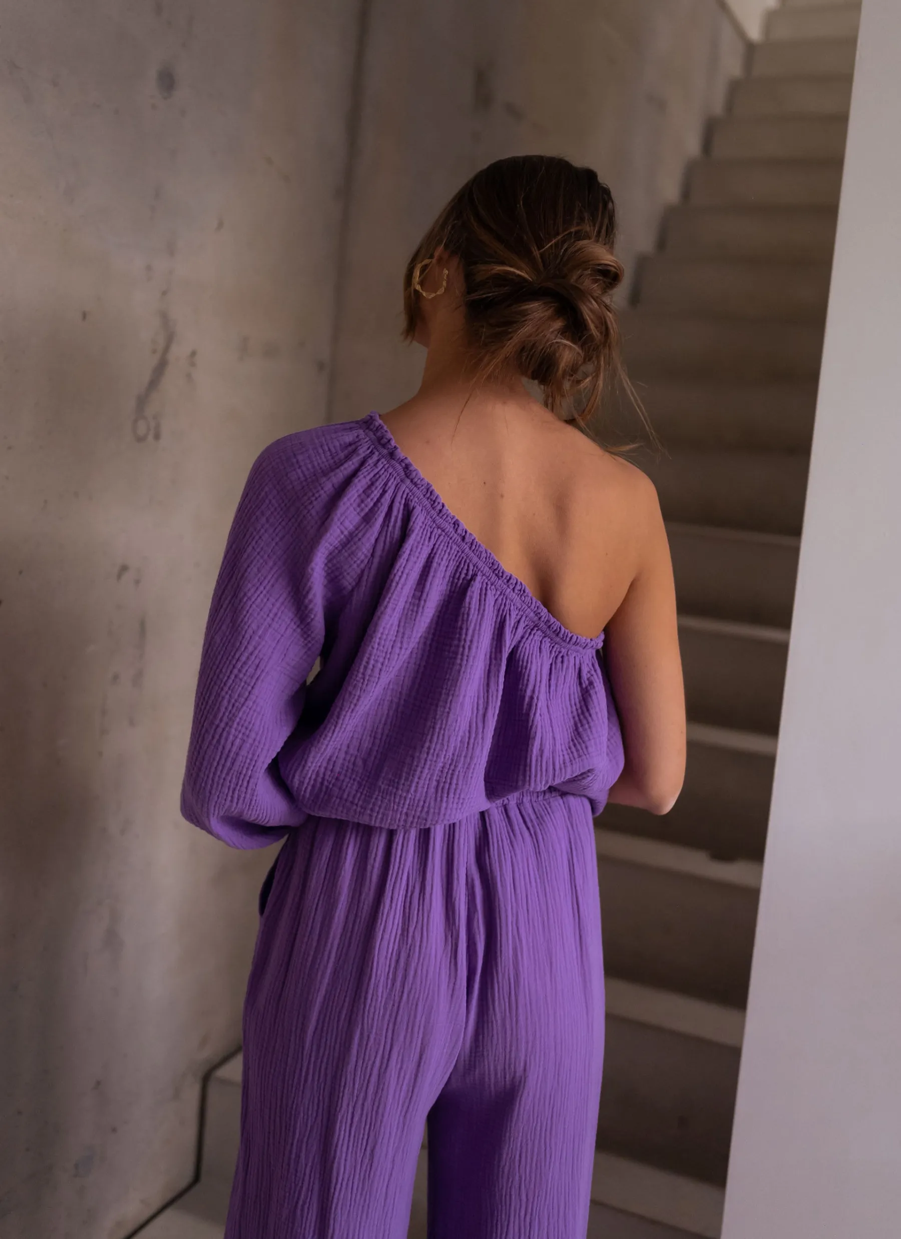 Chemisiers & Blouses-EASY-CLOTHES Blouse Hortense - mauveEasy Clothes Mauve