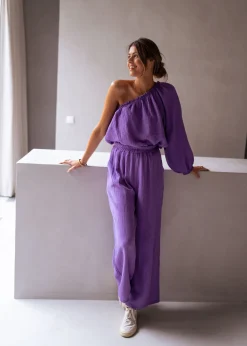 Chemisiers & Blouses-EASY-CLOTHES Blouse Hortense - mauveEasy Clothes Mauve