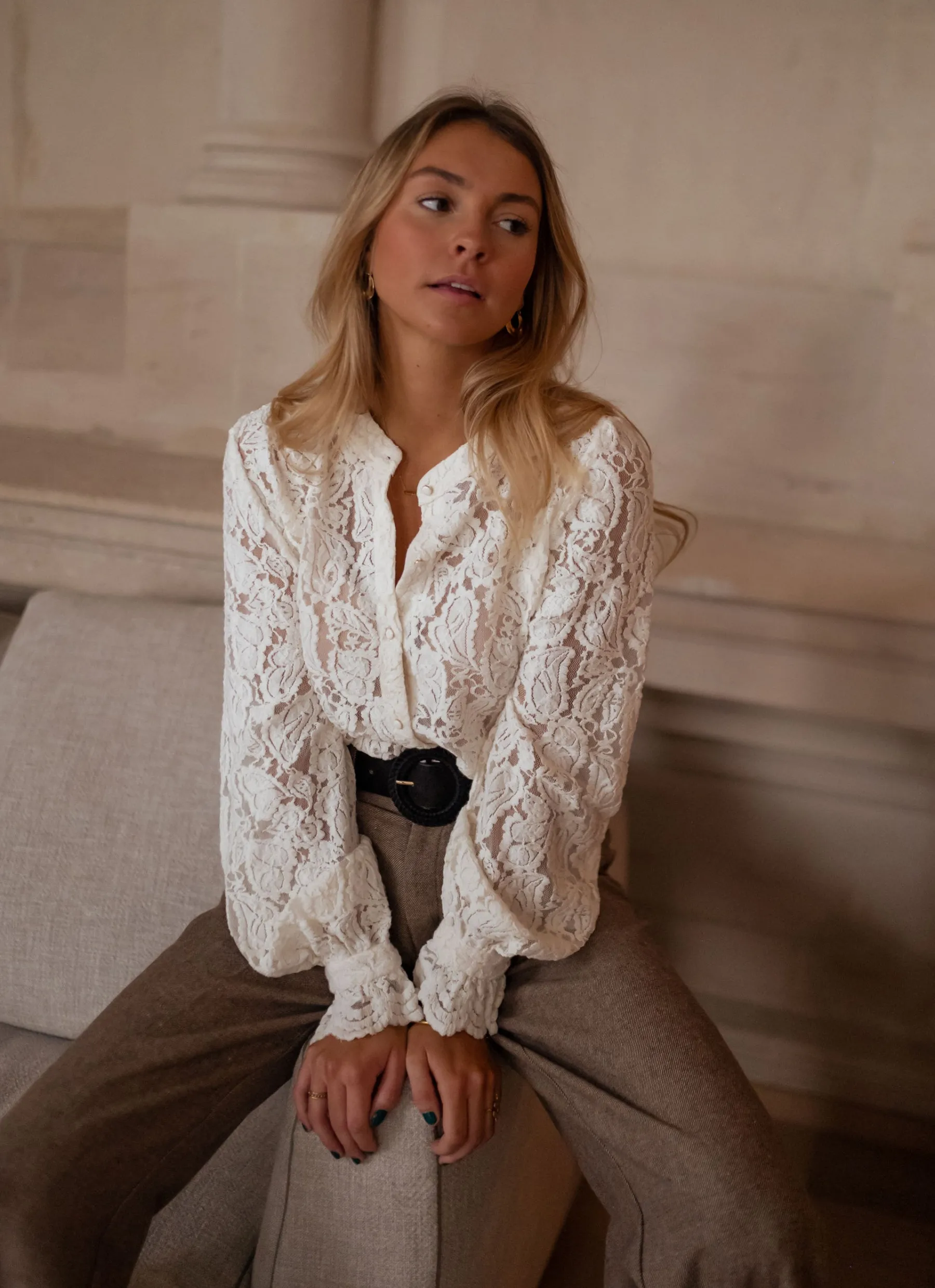 Chemisiers & Blouses-EASY-CLOTHES Blouse Jade - écrueEasy Clothes Écrue