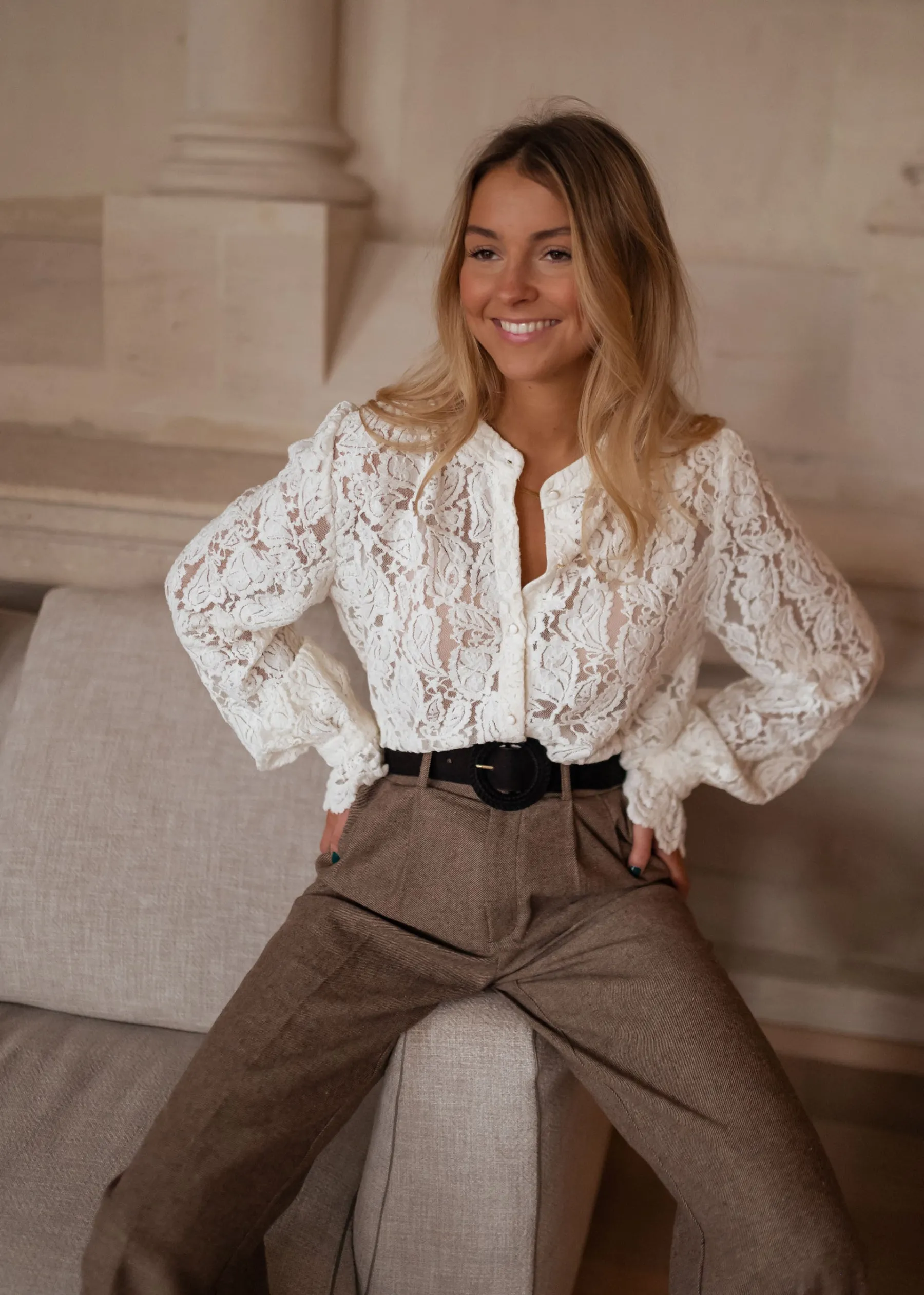 Chemisiers & Blouses-EASY-CLOTHES Blouse Jade - écrueEasy Clothes Écrue