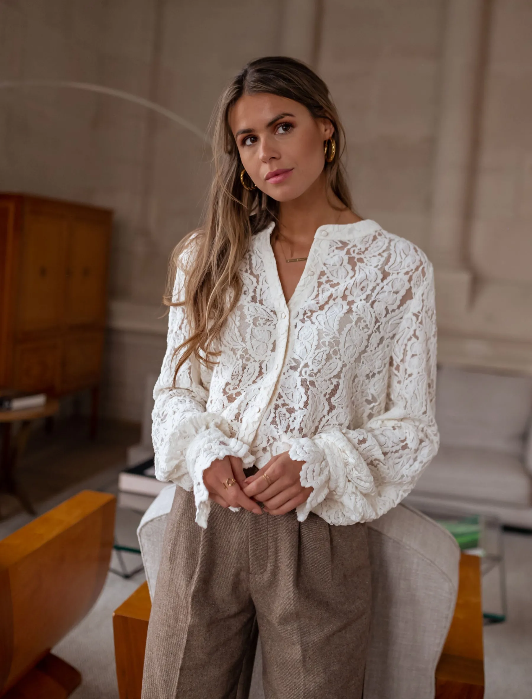 Chemisiers & Blouses-EASY-CLOTHES Blouse Jade - écrueEasy Clothes Écrue