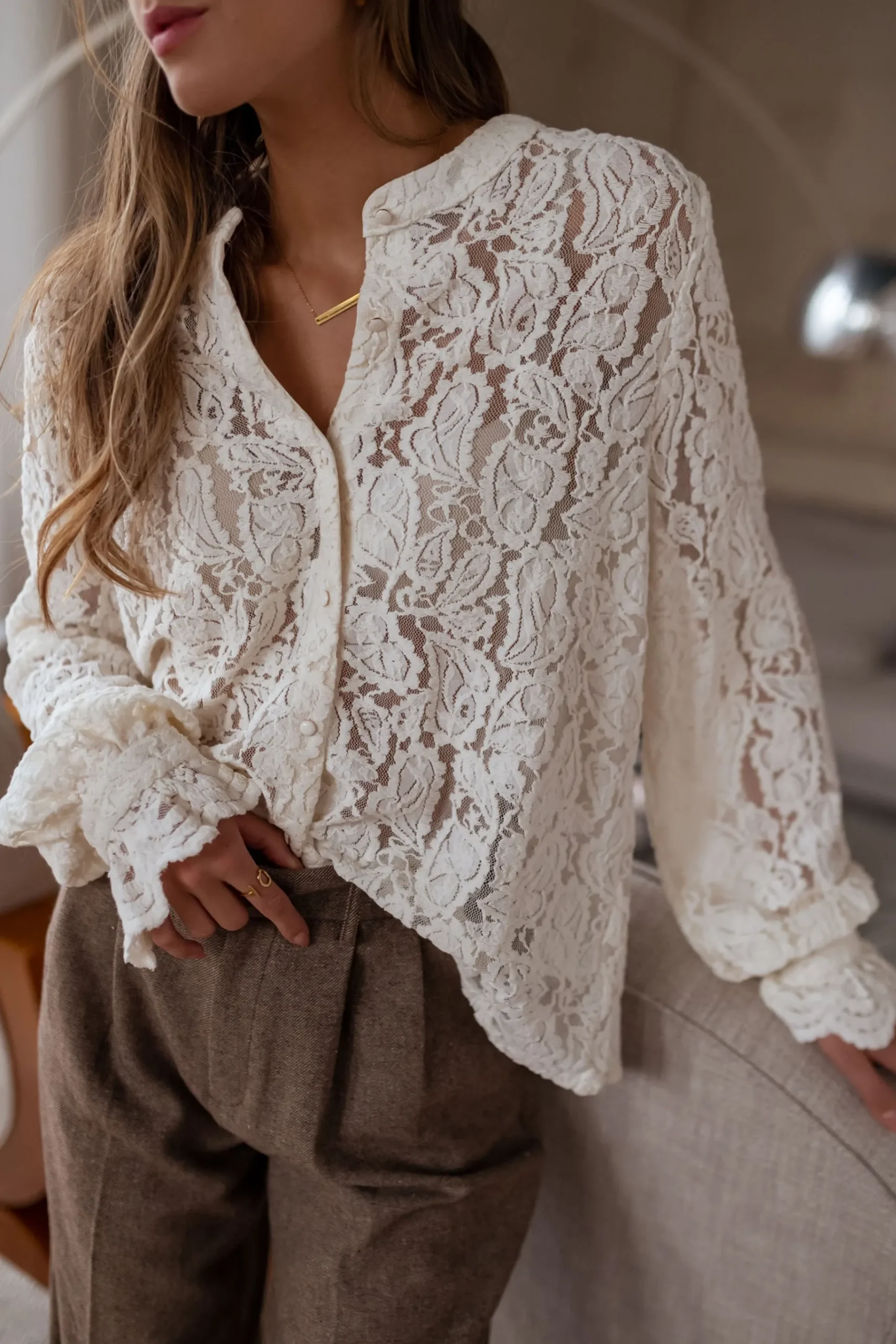 Chemisiers & Blouses-EASY-CLOTHES Blouse Jade - écrueEasy Clothes Écrue