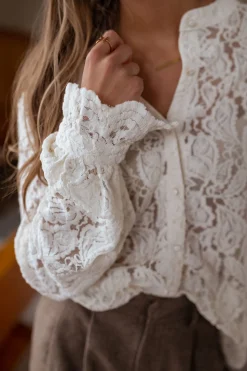 Chemisiers & Blouses-EASY-CLOTHES Blouse Jade - écrueEasy Clothes Écrue