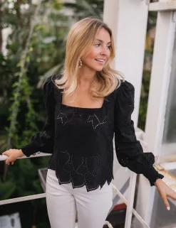 Chemisiers & Blouses-EASY-CLOTHES Blouse Jody CREATION - noireEasy Clothes Noire