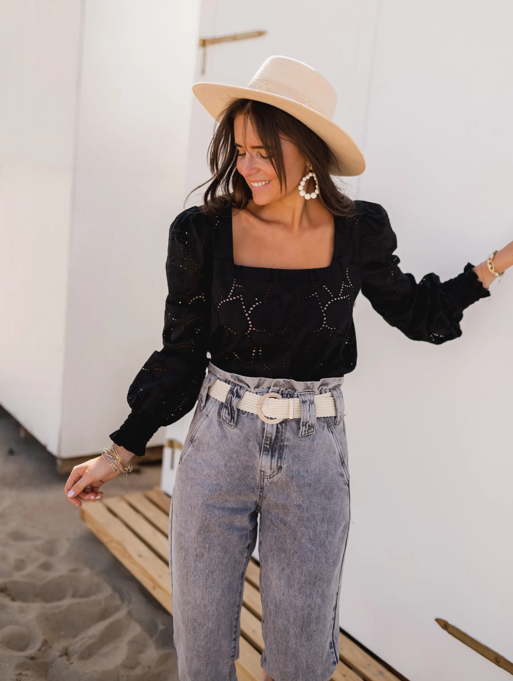 Chemisiers & Blouses-EASY-CLOTHES Blouse Jody CREATION - noireEasy Clothes Noire