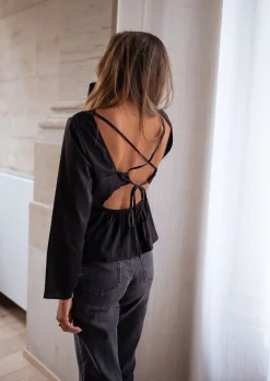 Chemisiers & Blouses-EASY-CLOTHES Blouse Joma - noireEasy Clothes Noire