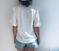 Chemisiers & Blouses-EASY-CLOTHES Blouse Kathy - blancheEasy Clothes Blanche       