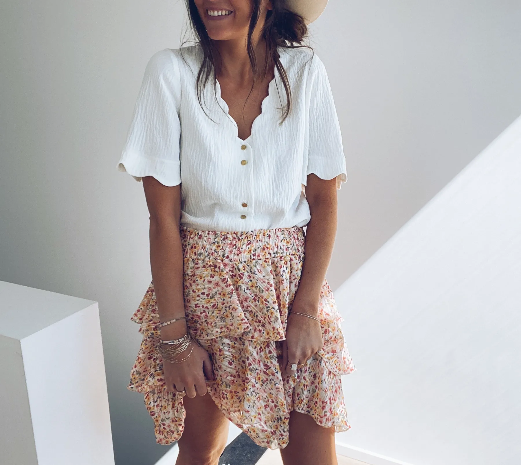 Chemisiers & Blouses-EASY-CLOTHES Blouse Kathy - blancheEasy Clothes Blanche