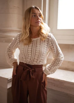 Chemisiers & Blouses-EASY-CLOTHES Blouse Laslo - écrueEasy Clothes Écrue       