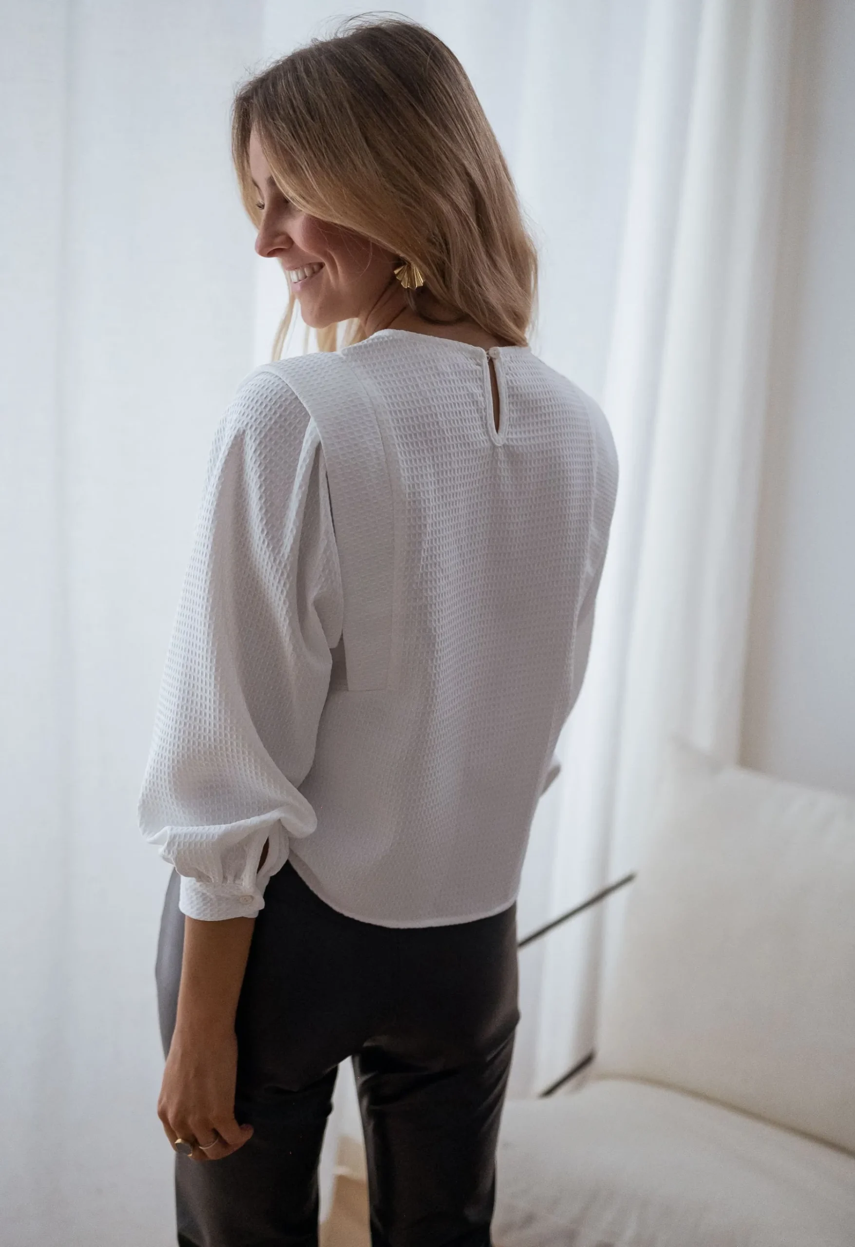 Chemisiers & Blouses-EASY-CLOTHES Blouse Lindy - écrueEasy Clothes Écrue