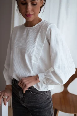 Chemisiers & Blouses-EASY-CLOTHES Blouse Lindy - écrueEasy Clothes Écrue