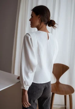 Chemisiers & Blouses-EASY-CLOTHES Blouse Lindy - écrueEasy Clothes Écrue