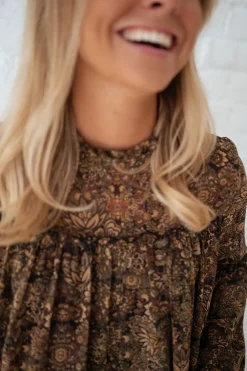 Chemisiers & Blouses-EASY-CLOTHES Blouse Luzy - à fleursEasy Clothes À fleurs