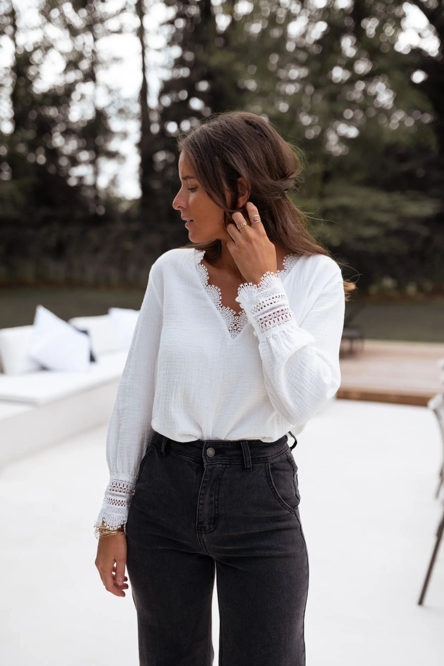 Chemisiers & Blouses-EASY-CLOTHES Blouse Marka - écrueEasy Clothes Écrue