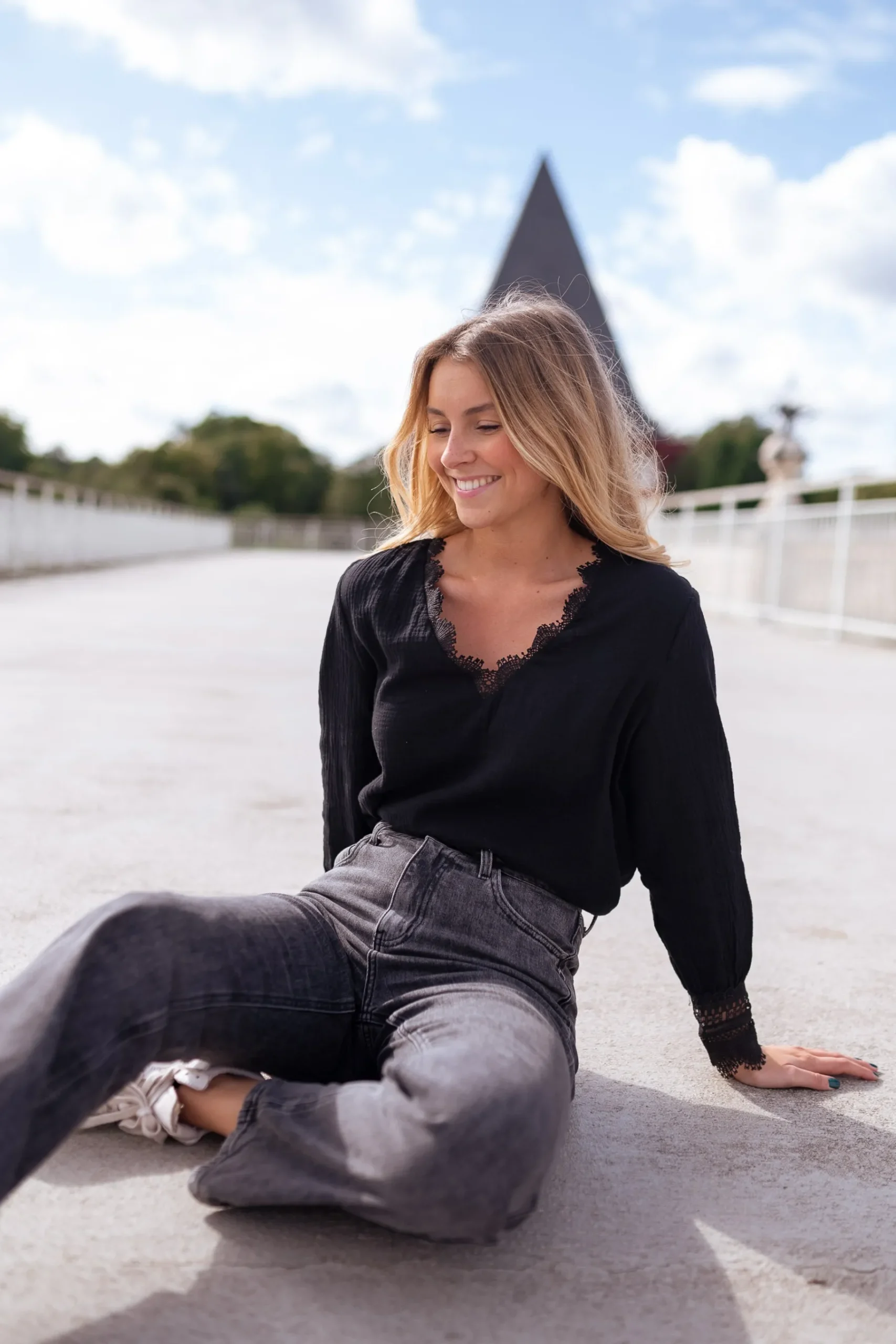 Chemisiers & Blouses-EASY-CLOTHES Blouse Marka - noireEasy Clothes Noire