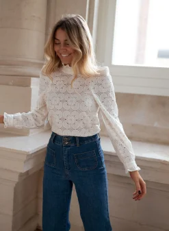 Chemisiers & Blouses-EASY-CLOTHES Blouse Meven - écrueEasy Clothes Écrue       