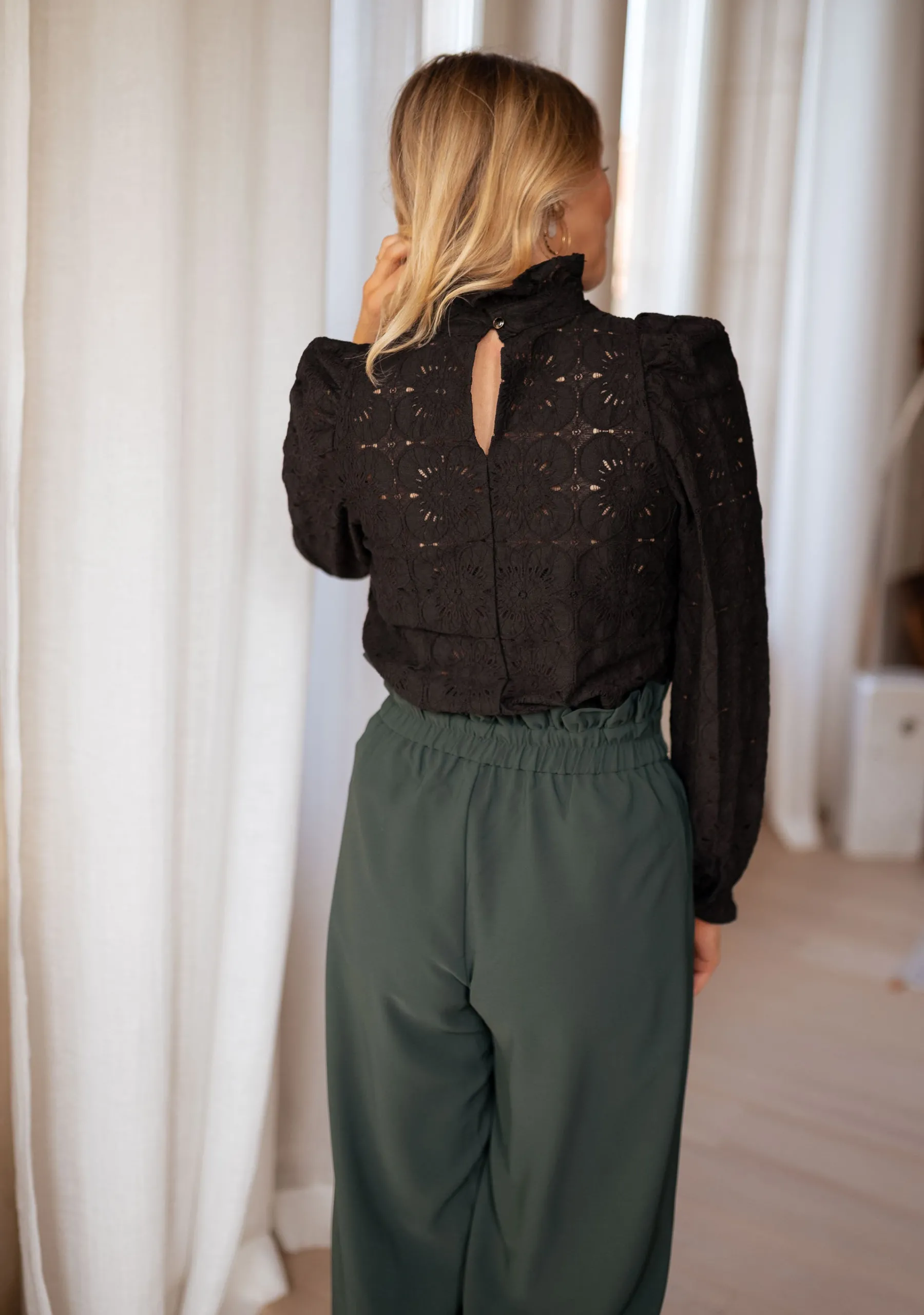 Chemisiers & Blouses-EASY-CLOTHES Blouse Meven - noireEasy Clothes Noire