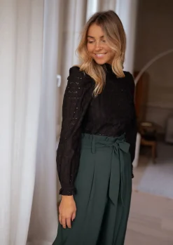 Chemisiers & Blouses-EASY-CLOTHES Blouse Meven - noireEasy Clothes Noire