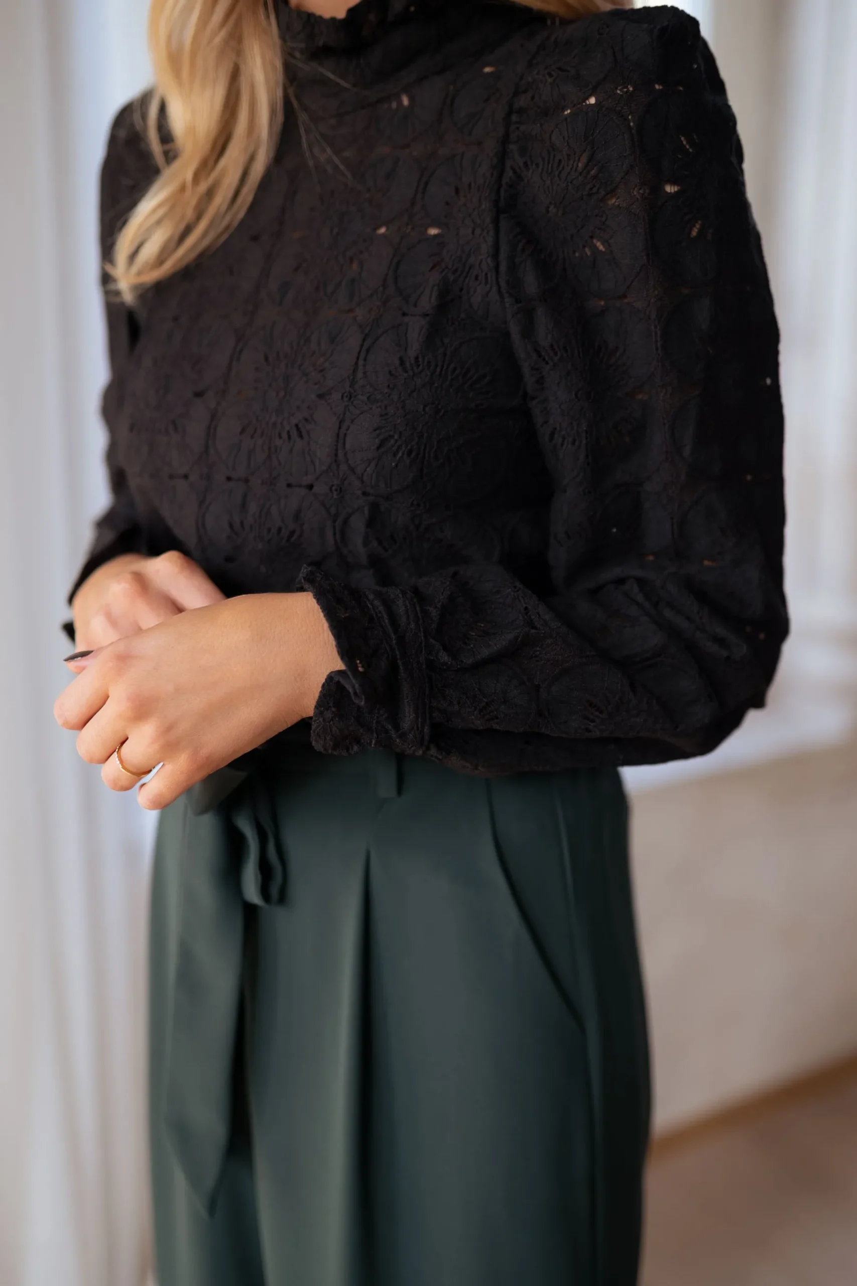 Chemisiers & Blouses-EASY-CLOTHES Blouse Meven - noireEasy Clothes Noire