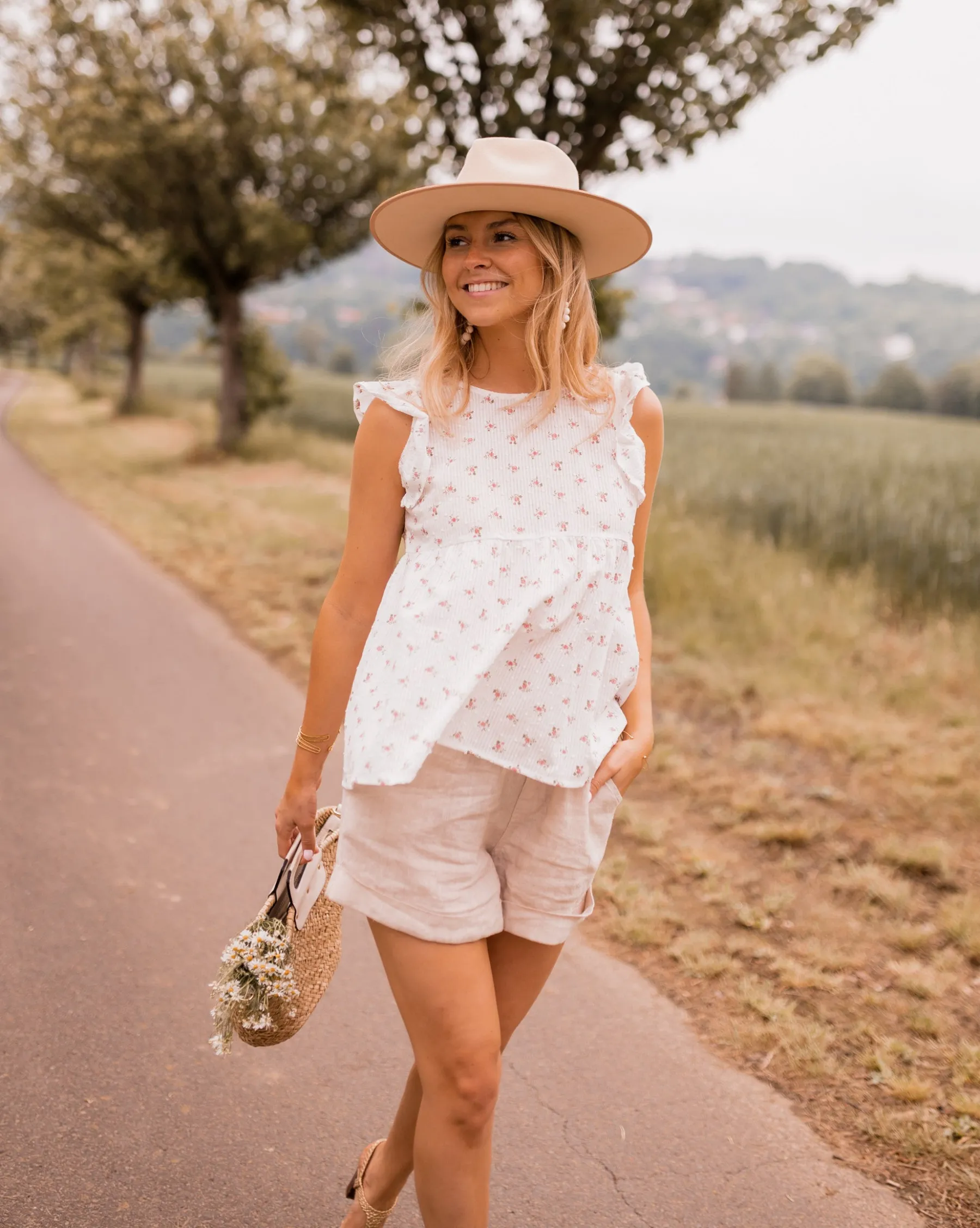 Chemisiers & Blouses-EASY-CLOTHES Blouse Miny - à fleursEasy Clothes À fleurs
