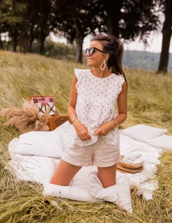 Chemisiers & Blouses-EASY-CLOTHES Blouse Miny - à fleursEasy Clothes À fleurs