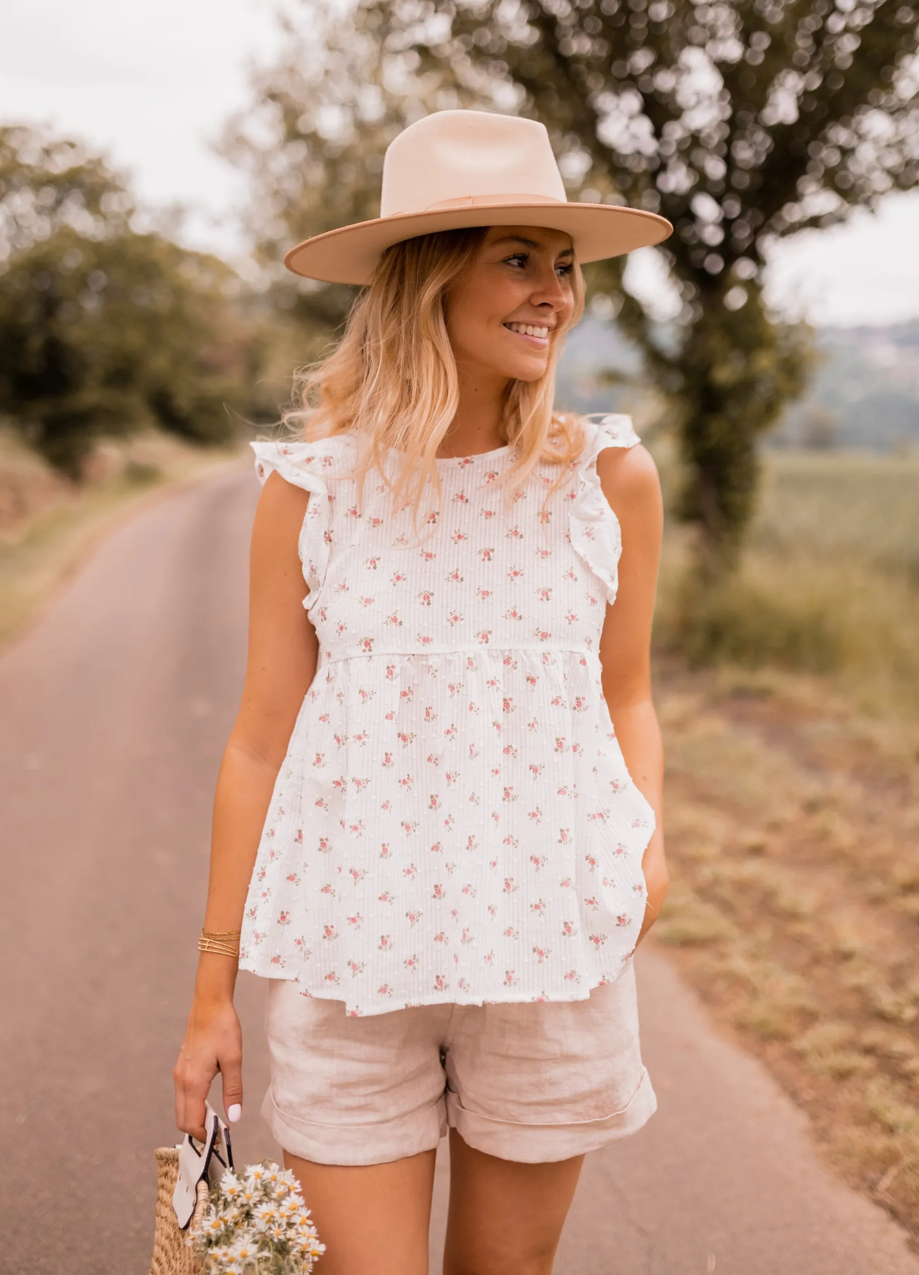 Chemisiers & Blouses-EASY-CLOTHES Blouse Miny - à fleursEasy Clothes À fleurs
