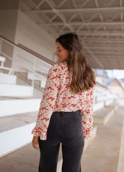 Chemisiers & Blouses-EASY-CLOTHES Blouse Olympe - à fleursEasy Clothes À fleurs