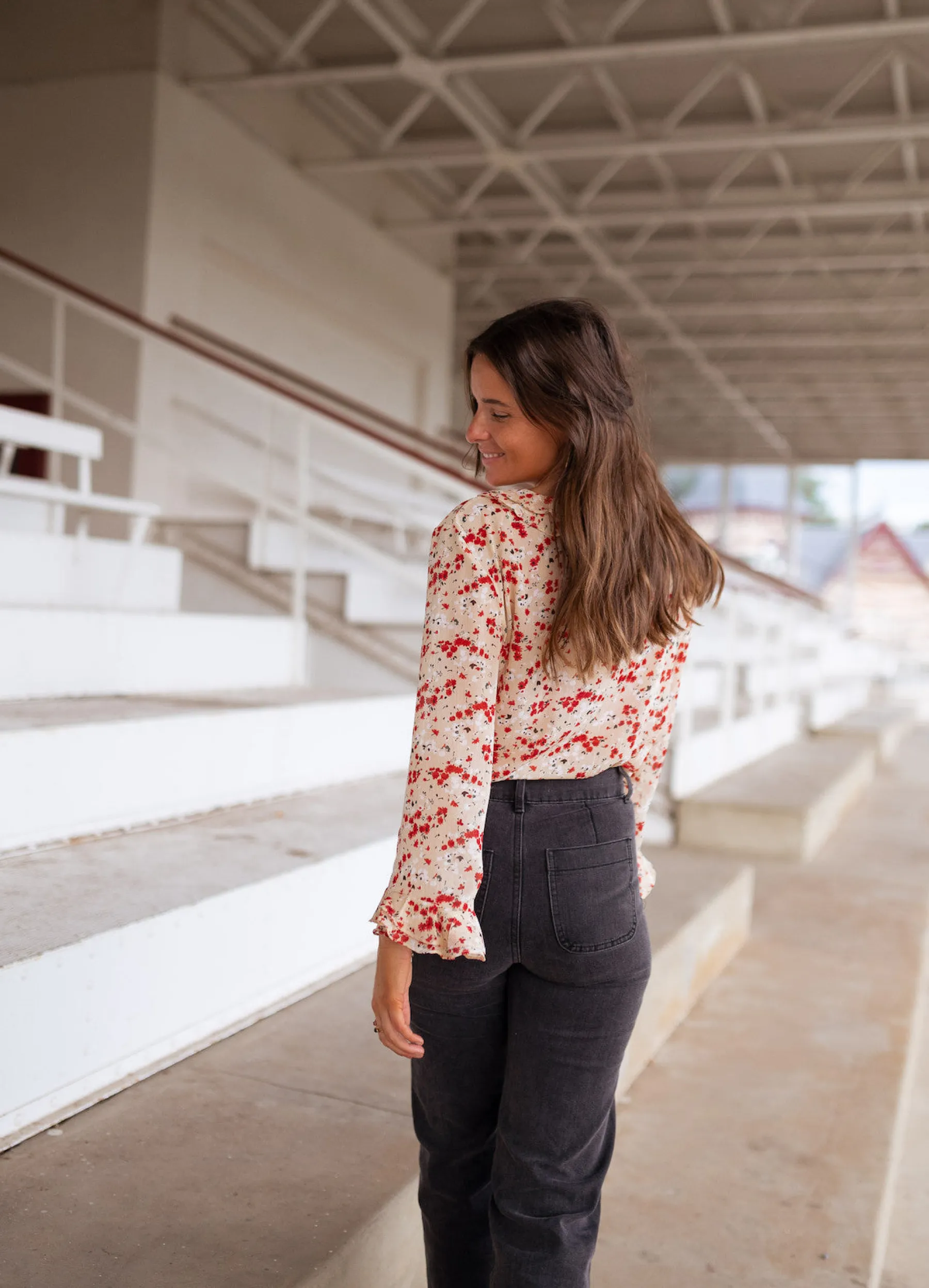 Chemisiers & Blouses-EASY-CLOTHES Blouse Olympe - à fleursEasy Clothes À fleurs