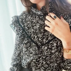 Chemisiers & Blouses-EASY-CLOTHES Blouse Ophé - noireEasy Clothes Noire