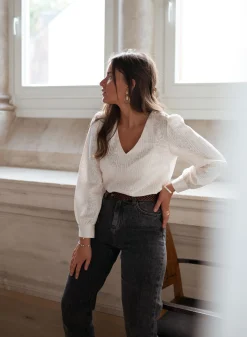 Chemisiers & Blouses-EASY-CLOTHES Blouse Otis - écrueEasy Clothes Écrue       