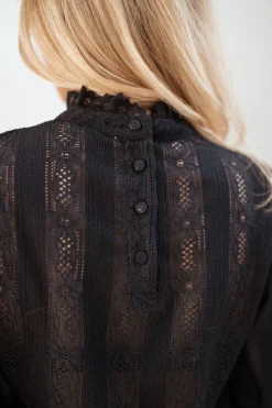 Chemisiers & Blouses-EASY-CLOTHES Blouse Terry - noireEasy Clothes Noire       