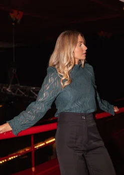 Chemisiers & Blouses-EASY-CLOTHES Blouse Tessa - verteEasy Clothes Verte