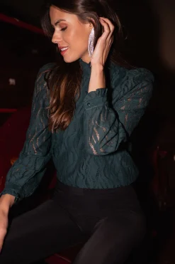 Chemisiers & Blouses-EASY-CLOTHES Blouse Tessa - verteEasy Clothes Verte