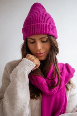 Bonnets & Gants-EASY-CLOTHES Bonnet Fady - fuchsiaEasy Clothes Fuchsia       