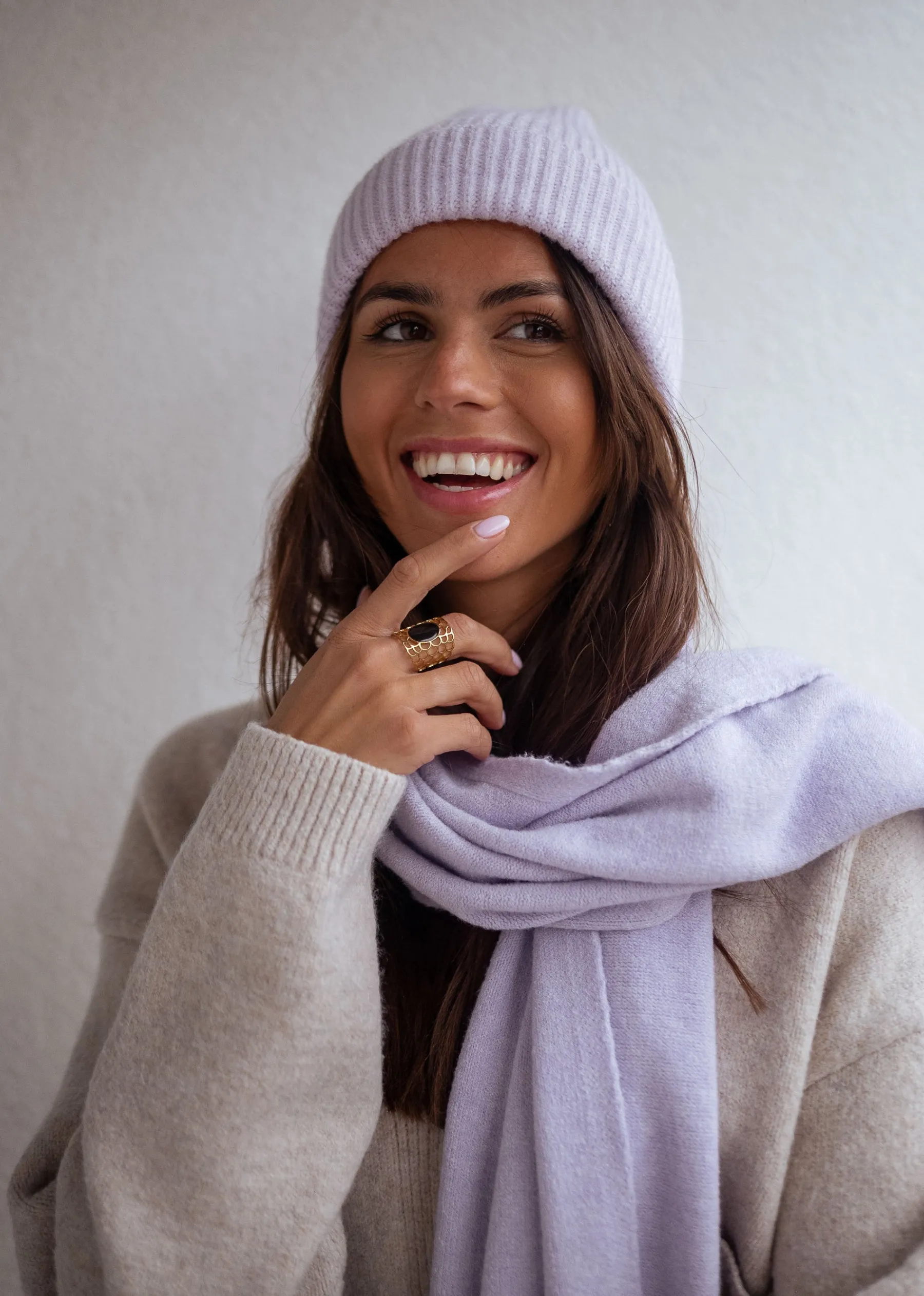 Bonnets & Gants-EASY-CLOTHES Bonnet Fady - lilasEasy Clothes Lilas