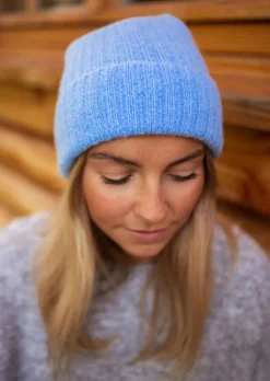 Bonnets & Gants-EASY-CLOTHES Bonnet Sama - Bleu - En Maille & DouxEasy Clothes Bleu