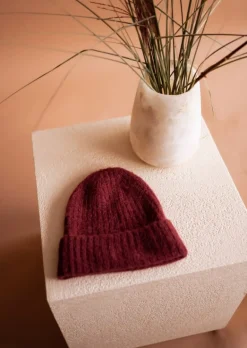 Bonnets & Gants-EASY-CLOTHES Bonnet Sama - Couleur Rouille - En MailleEasy Clothes Rouille       