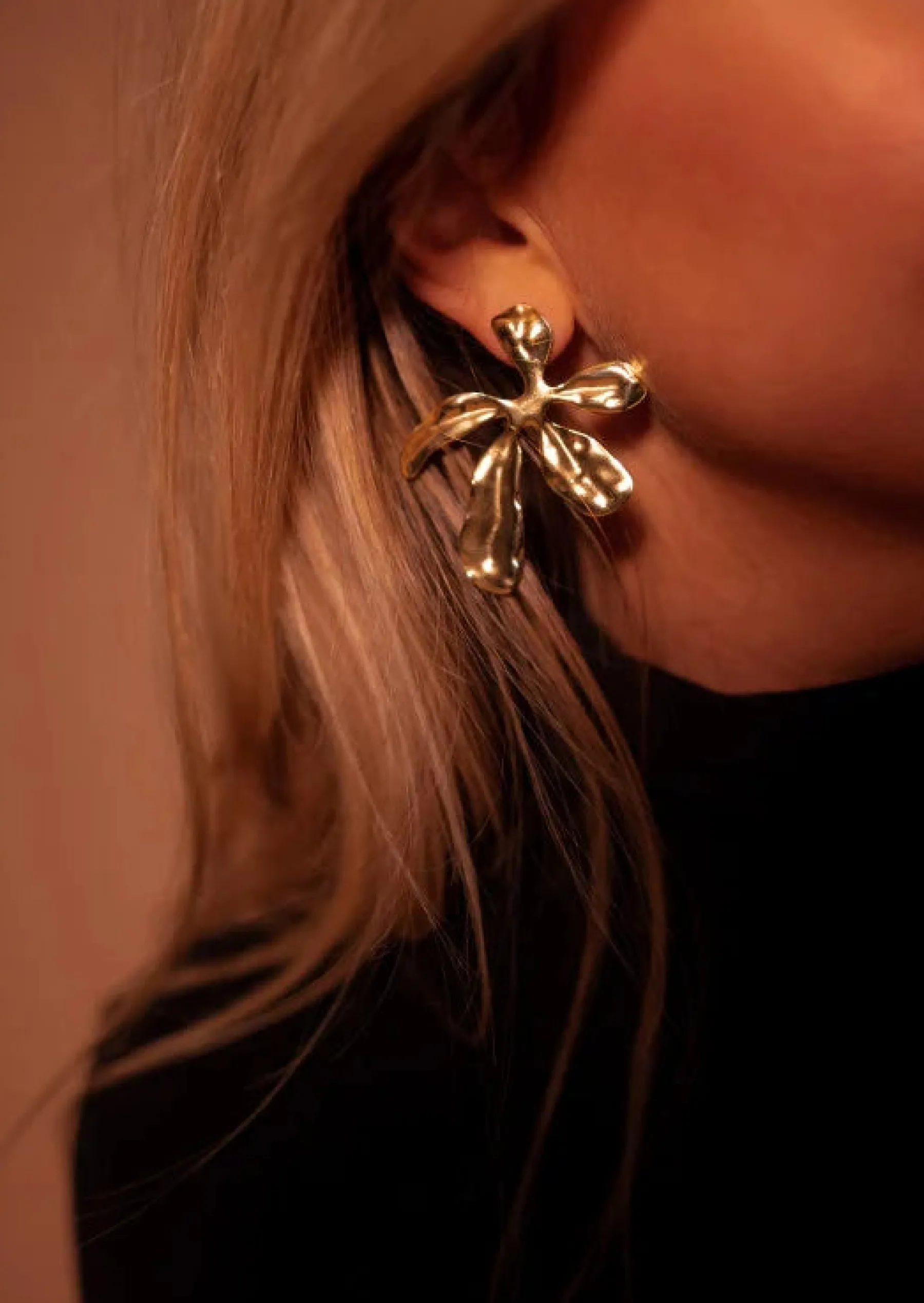 Boucles d'oreilles-EASY-CLOTHES Boucles d’Oreilles - Donie - Dorées - Bijoux Easy Clothes Dorées
