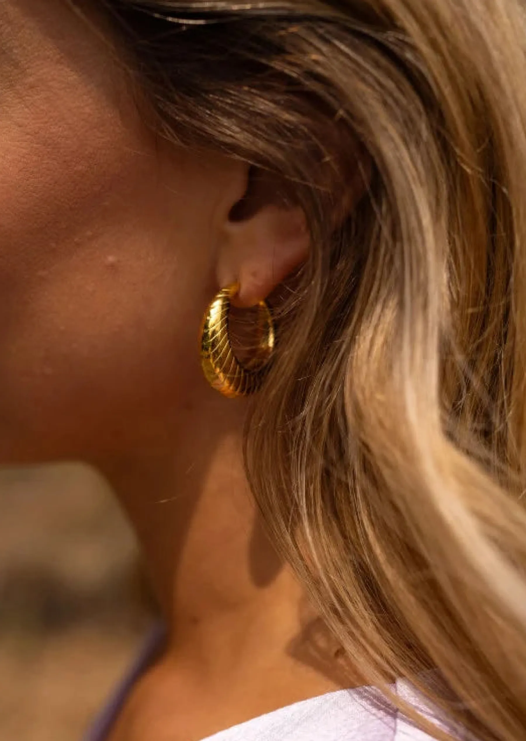 Boucles d'oreilles-EASY-CLOTHES Boucles d’Oreilles - Elonie - Dorées - Bijoux Easy Clothes Dorées