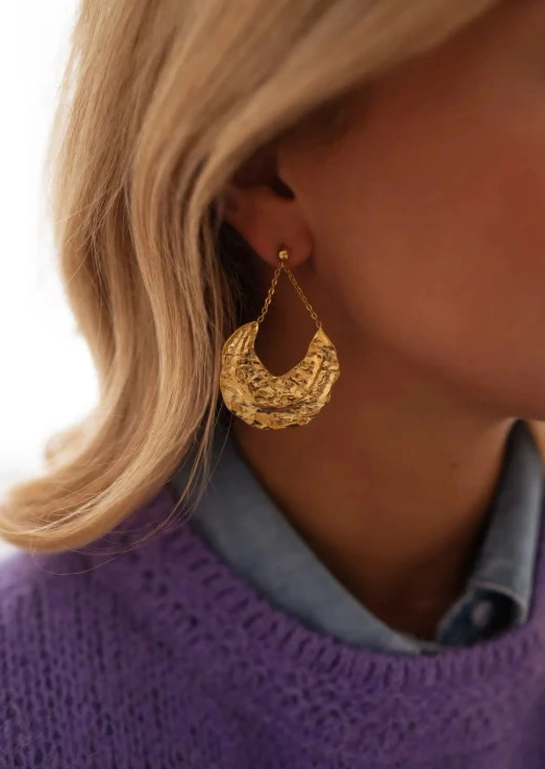 Boucles d'oreilles-EASY-CLOTHES Boucles d’Oreilles - Wym - DoréesEasy Clothes Dorées