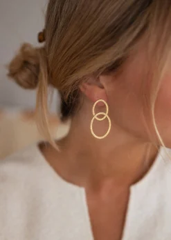 Boucles d'oreilles-EASY-CLOTHES Boucles d’Oreilles Dorées | Pendantes | Salina | Nos BijouxEasy Clothes Dorées