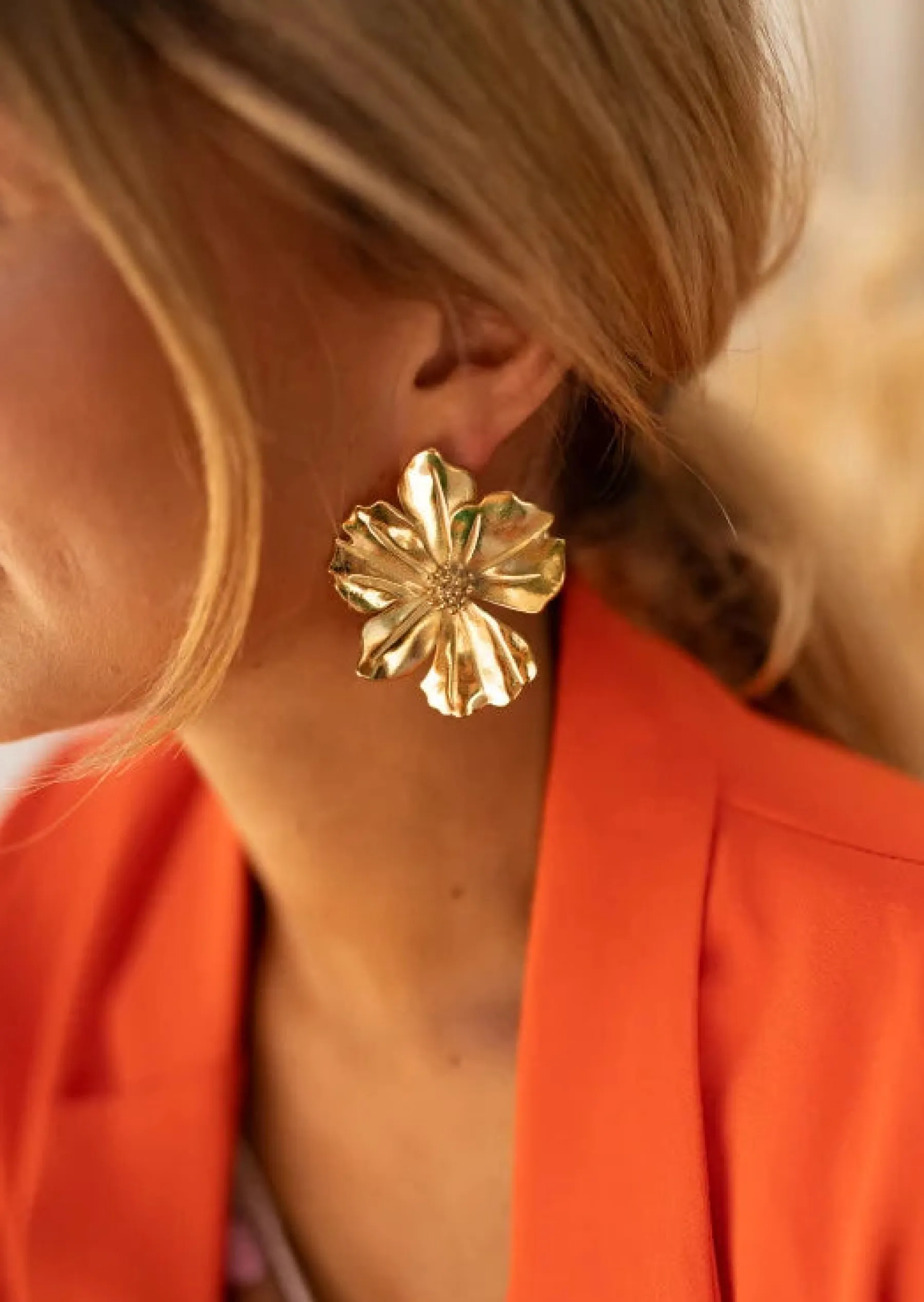 Boucles d'oreilles-EASY-CLOTHES Boucles d’Oreilles Dorées - Herma - Bijoux Easy Clothes Dorées
