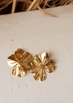 Boucles d'oreilles-EASY-CLOTHES Boucles d’Oreilles Dorées - Herma - Bijoux Easy Clothes Dorées