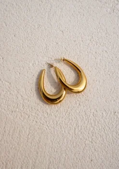 Boucles d'oreilles-EASY-CLOTHES Boucles d’Oreilles Dorées - Lowik - Bijoux Easy Clothes Dorées       