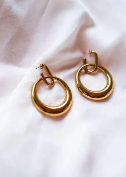 Boucles d'oreilles-EASY-CLOTHES Boucles d’Oreilles Dorées - Sandy - Bijoux Easy Clothes Dorées
