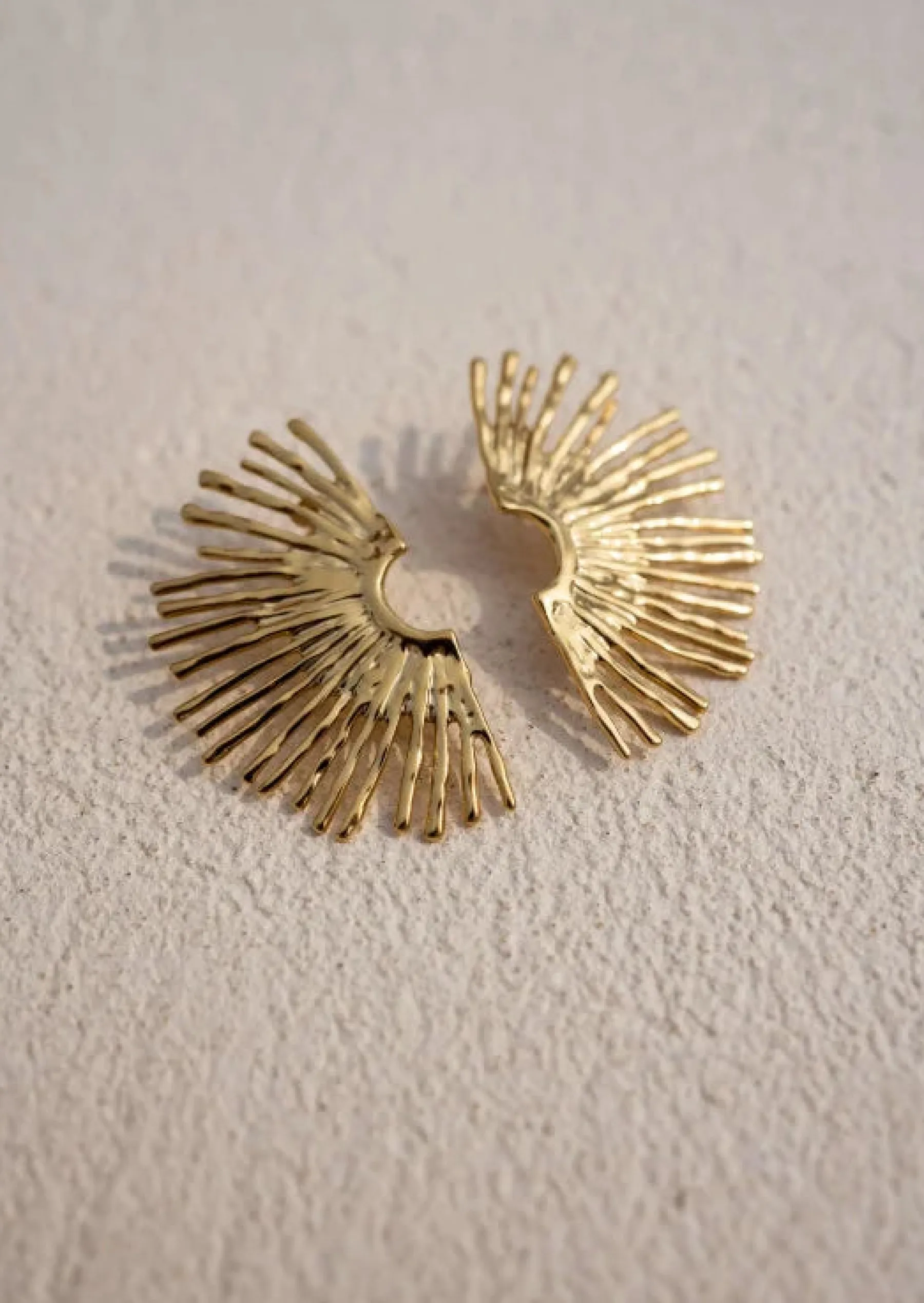Boucles d'oreilles-EASY-CLOTHES Boucles d’Oreilles Dorées - Frika - Bijoux Easy Clothes Dorées