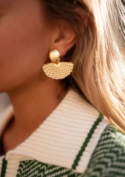 Boucles d'oreilles-EASY-CLOTHES Boucles d’Oreilles Elvis - À Clip - DoréesEasy Clothes Dorées