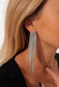 Boucles d'oreilles-EASY-CLOTHES Boucles d’oreilles Flaura - argentéesEasy Clothes Argentées