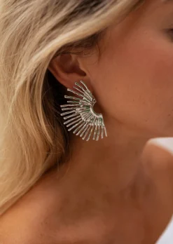 Boucles d'oreilles-EASY-CLOTHES Boucles d’Oreilles Frika Argentées - Bijoux & Accessoires - Easy Clothes Argentées