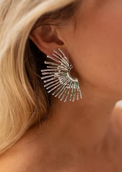 Boucles d'oreilles-EASY-CLOTHES Boucles d’Oreilles Frika Argentées - Bijoux & Accessoires - Easy Clothes Argentées